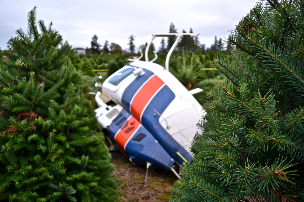 Helicoptor crash near Woodubrn