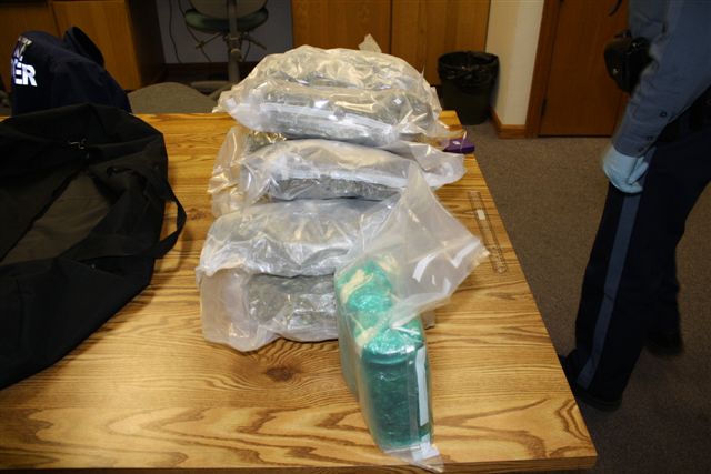 10 lbs of marijuana seized Photo Oregon State Police