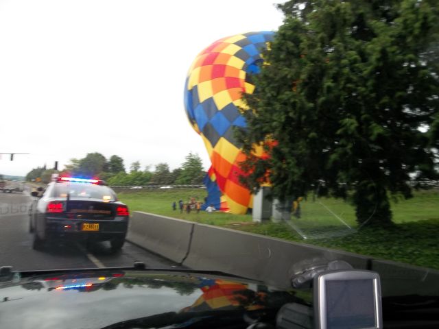 hot air balloon landed in a grassy area west of Interstate 205 #2 hot air balloon landed in a grassy area west of Interstate 205 #2