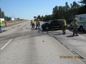1997 GMC Jimmy sport utility vehicle After Crash 1997 GMC Jimmy sport utility vehicle After Crash