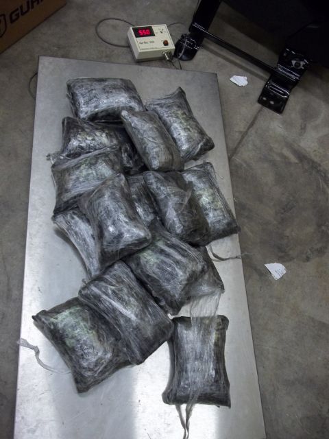 55 LBS of seized heroin