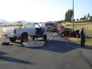 crash-scene Ankeny Hill and Hwy 99E crash-scene Ankeny Hill and Hwy 99E