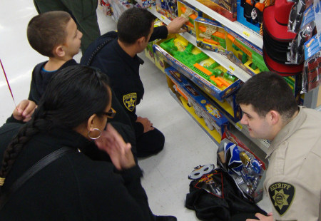2012 Shop with a Cop program was held this morning at the South Salem Walmart