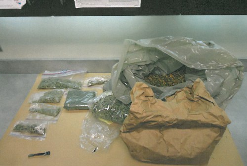 3 pounds seized marijuana