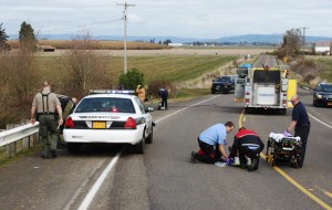 Gibson crash scene