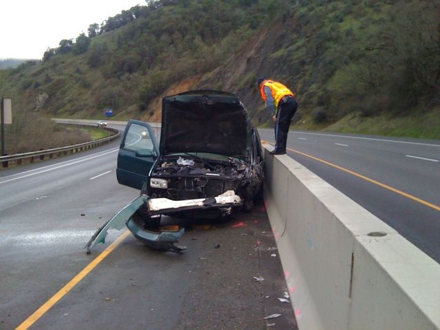 2000 GMC Yukon after crash