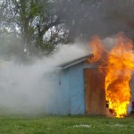 Shed fire 4900 Block of Riverton St NE in the Brooks area